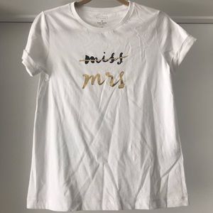 Kate Spade Miss to Mrs Shirt